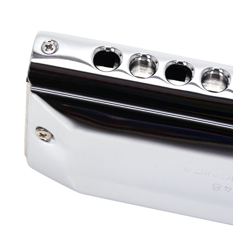 QIMEI Chromatic Harmonica 16 Hole 64 Tone Mouth Organ Key of C Musical Instruments QM16A