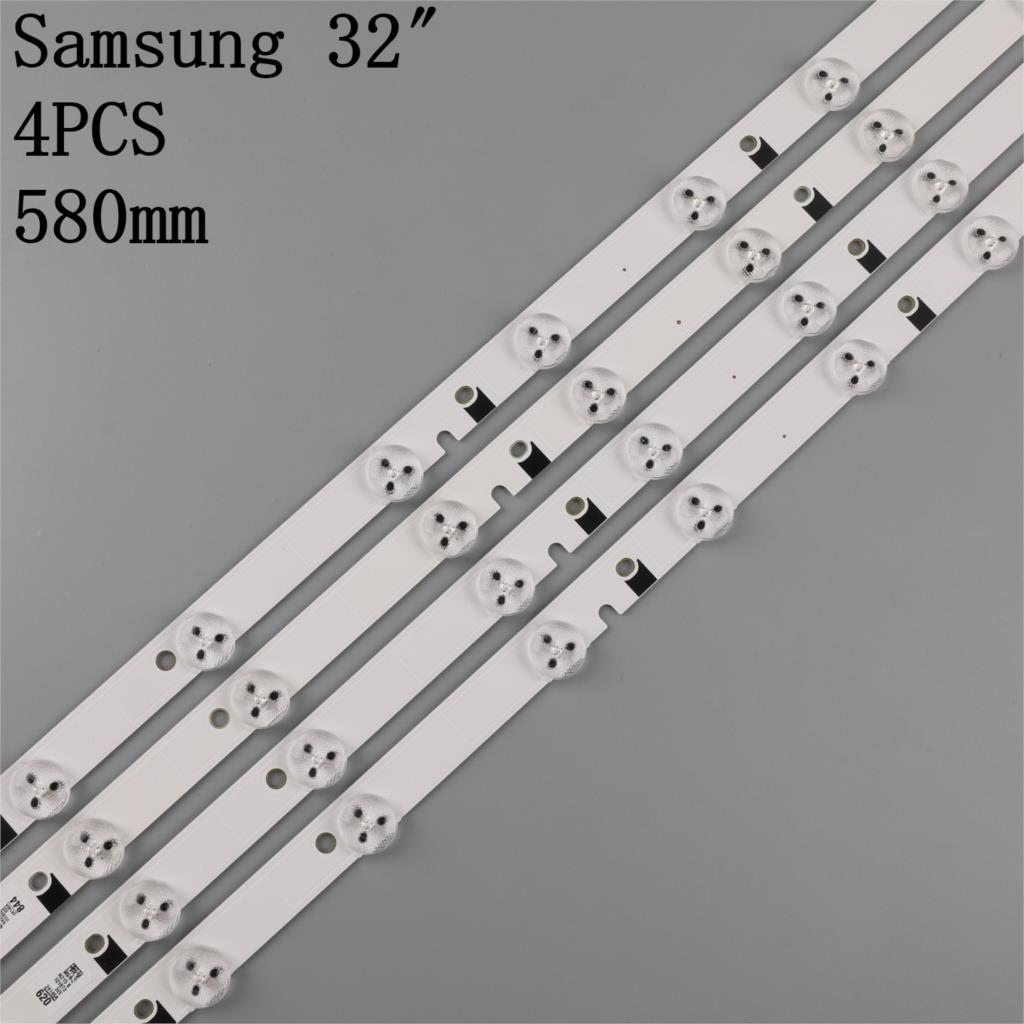 1Set = 4 Stuks 10Leds 580Mm Led Backlight Strip Voor UE32EH5000KX D1GE-320SC1-R3 32F-3535LED-40EA BN96-24146A