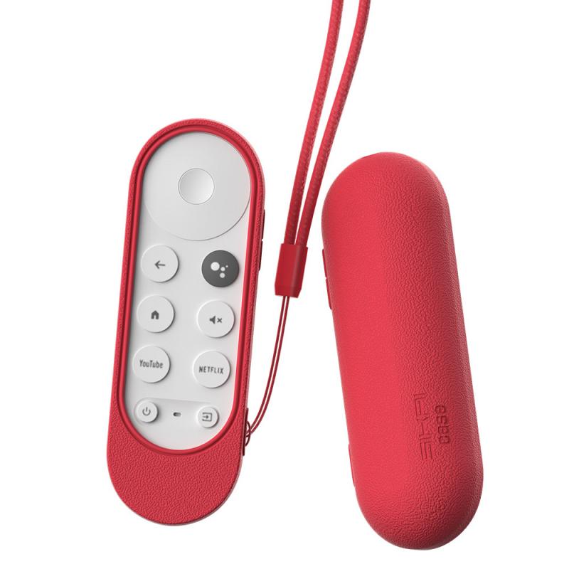 til chromecast stemme fjernkontroll med sløyfe silikon etui til chromecast til -google tv stemme fjernkontroll støtsikker beskyttelsesdeksel