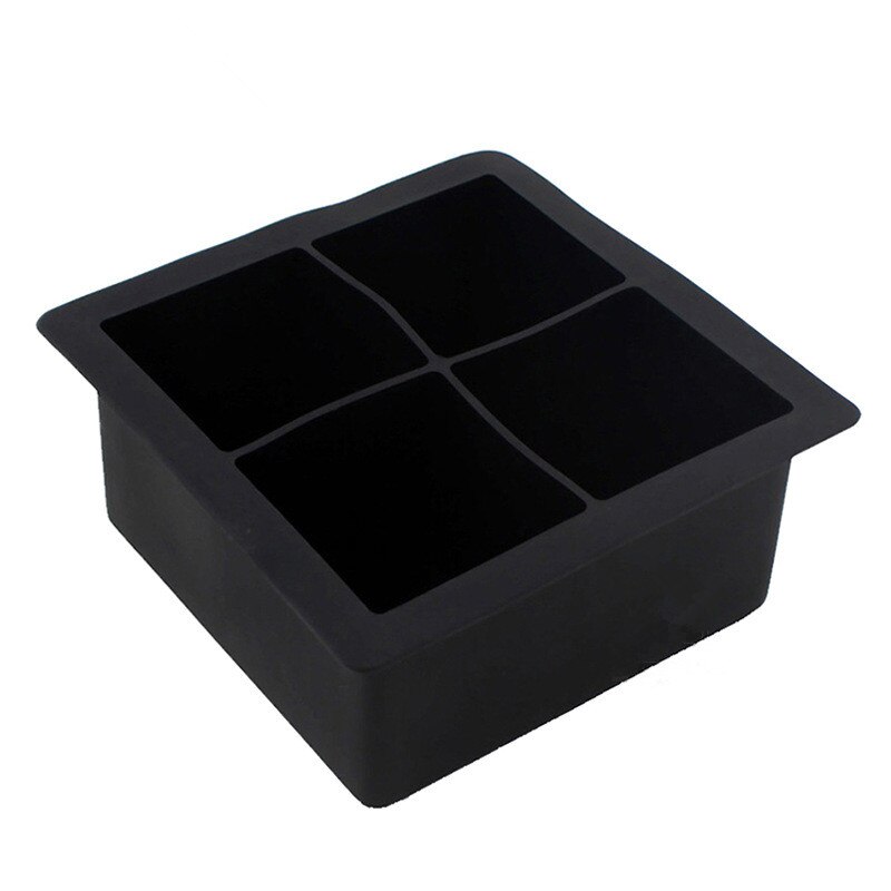 Large Ice Cube Maker Silicone Mold 4 Cell Sphere Ice Ball Ice Cube Tray Mold Wine Cocktail Party Bar Accessories Ice Cream Tool: E