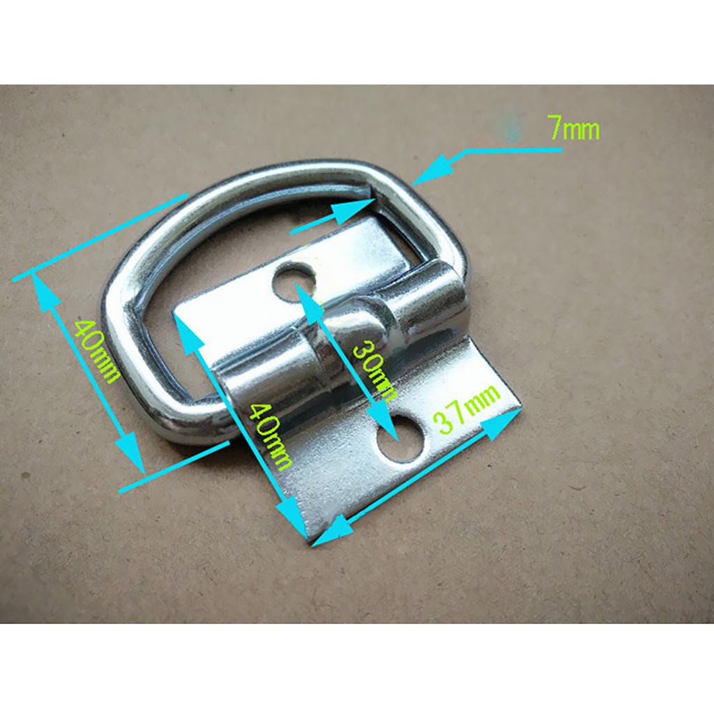 5pcs D Ring Trailer Flatbed Truck Towing Tie Down Chain Moving