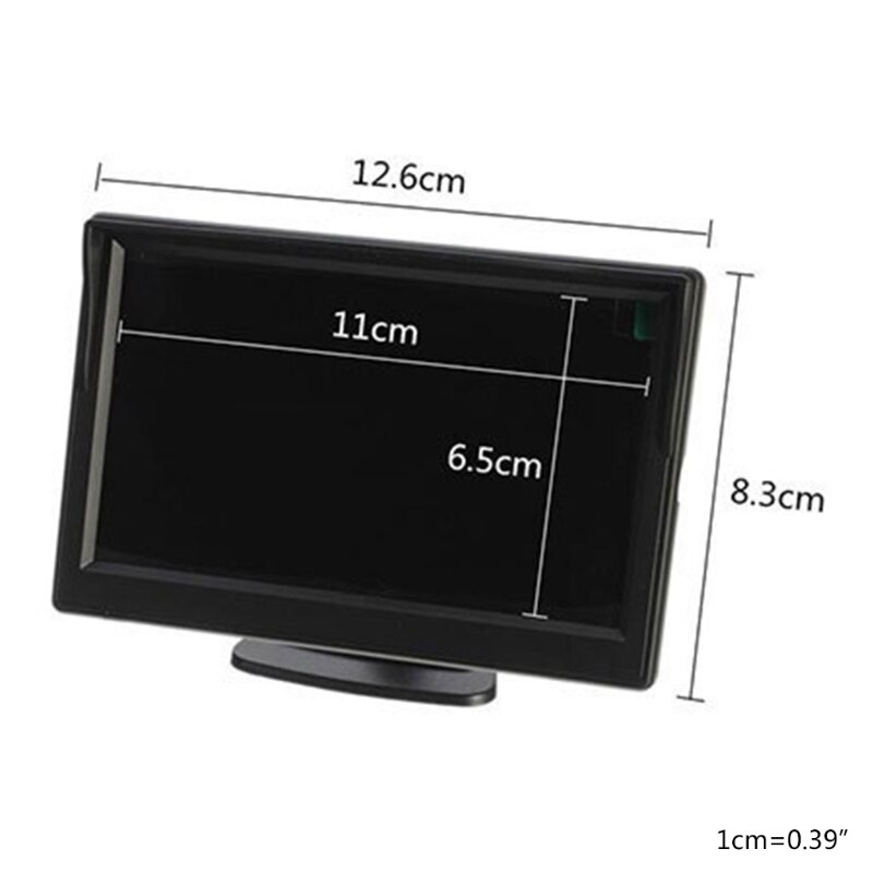 5inch Car Reversing Monitor LCD High Definition Digital Screen 2 Way Video Input