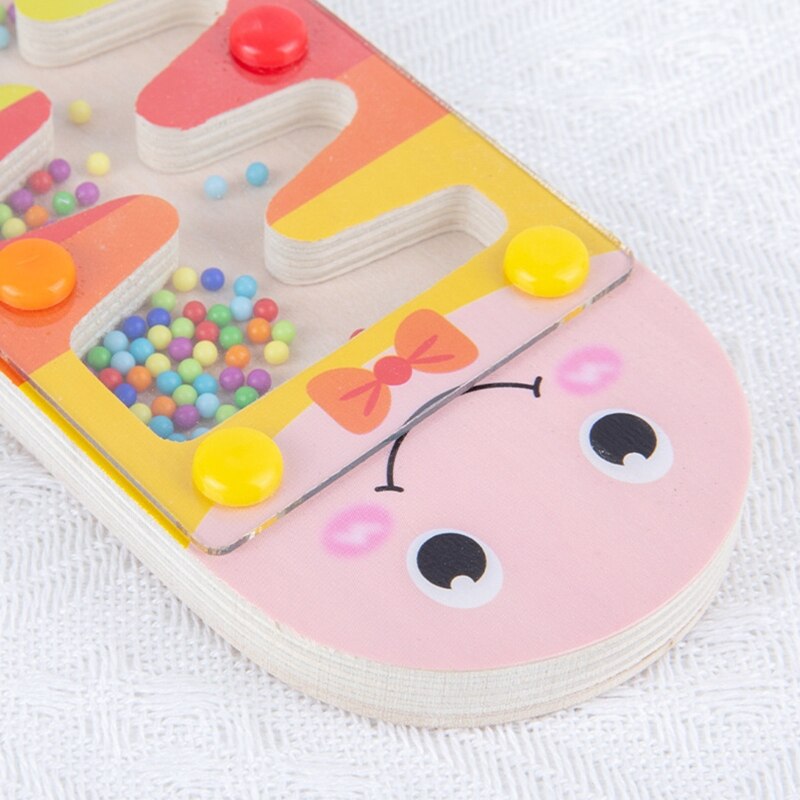 Regen Stick Board Houten Cartoon Rainbow Zandloper Rainmaker Grip Leren Onderwijs Muziekinstrument Zintuiglijke Speelgoed