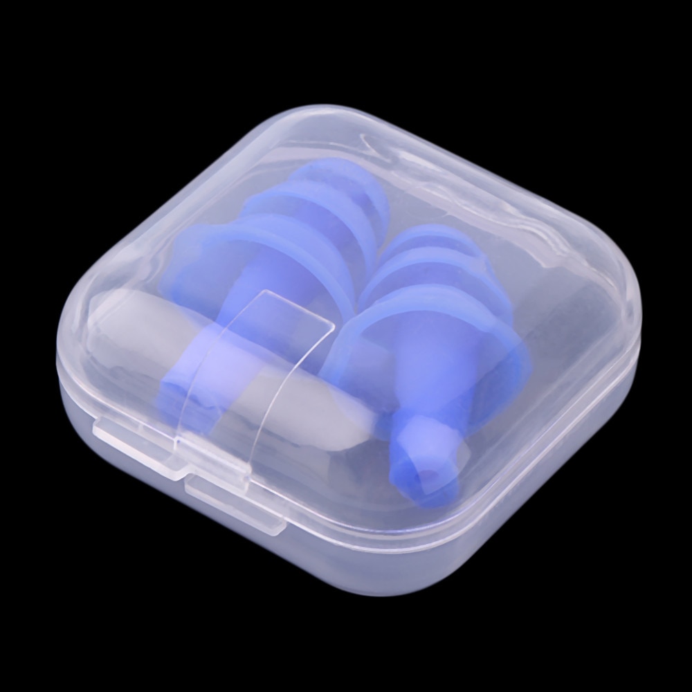 1 par silikone vandtæt svømning ørepropper ørepropper ørebeskytter støjreducerende beskyttende ørepropper