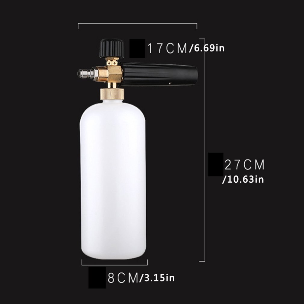 750ml sneeuwschuimlansen voor autohogedrukreinigers met verstelbare sproeikop, lang pistool schuimwaterpistool