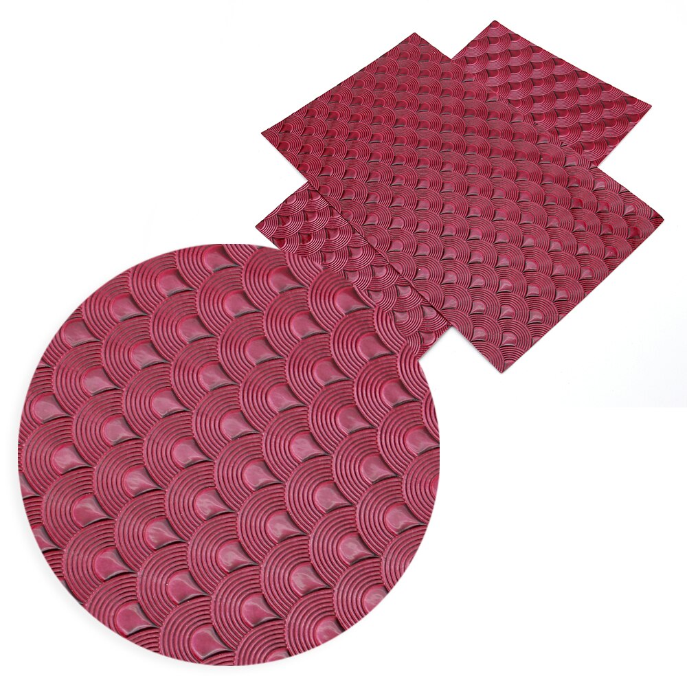David accessories-tela de cuero sintético de imitación, 20x33cm, escamas de pescado, textura para golpes, costura DIY, lazo para el pelo, bolso, zapatos, 1Yc6149