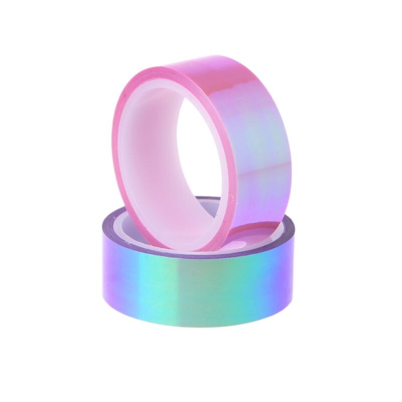 8 stuks ritmische gymnastiekdecoratie holografische glittertape ringstok accessoire 15mm*5m briefpapier decoratieve doe-het-zelf maskering