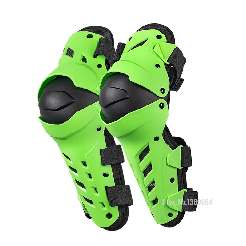 PRO-BIKER 3 colori 2023 Protezione per ginocchia per moto Cursori per ginocchia motosiklet Kit protezioni per protezioni per equipaggiamento protettivo per ginocchio: green