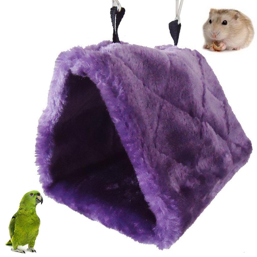 Huisdier Vogel Papegaai Hamster Pluche Opknoping Driehoek Hangmat Nest Huis Slapen Bed