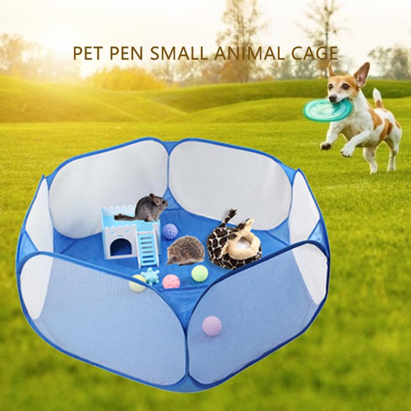 Parque para Mascotas Pop abierto interior al aire libre jaula de animales pequeños juego valla para hámster o niños jugar tienda de campaña piscina Casa de juego