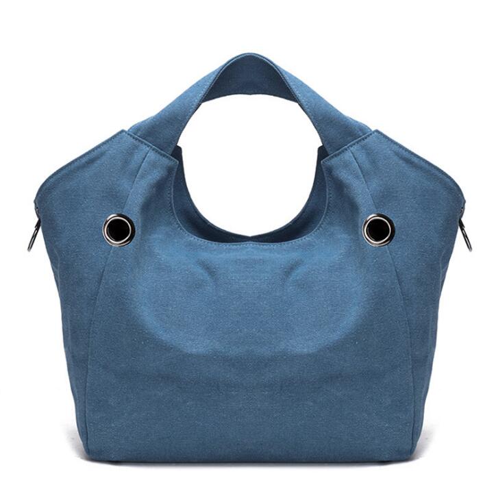 neue frauen Tasche Lässig Tasche Große Kapazität Handtasche Schulter Bote Tasche Viele Farben BD866: Blau