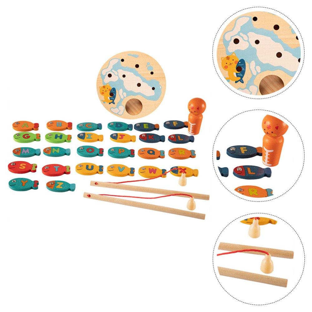 1 impostato pesca Giochi giocattoli magnetico pesca oggetti di scena per ragazze bambini