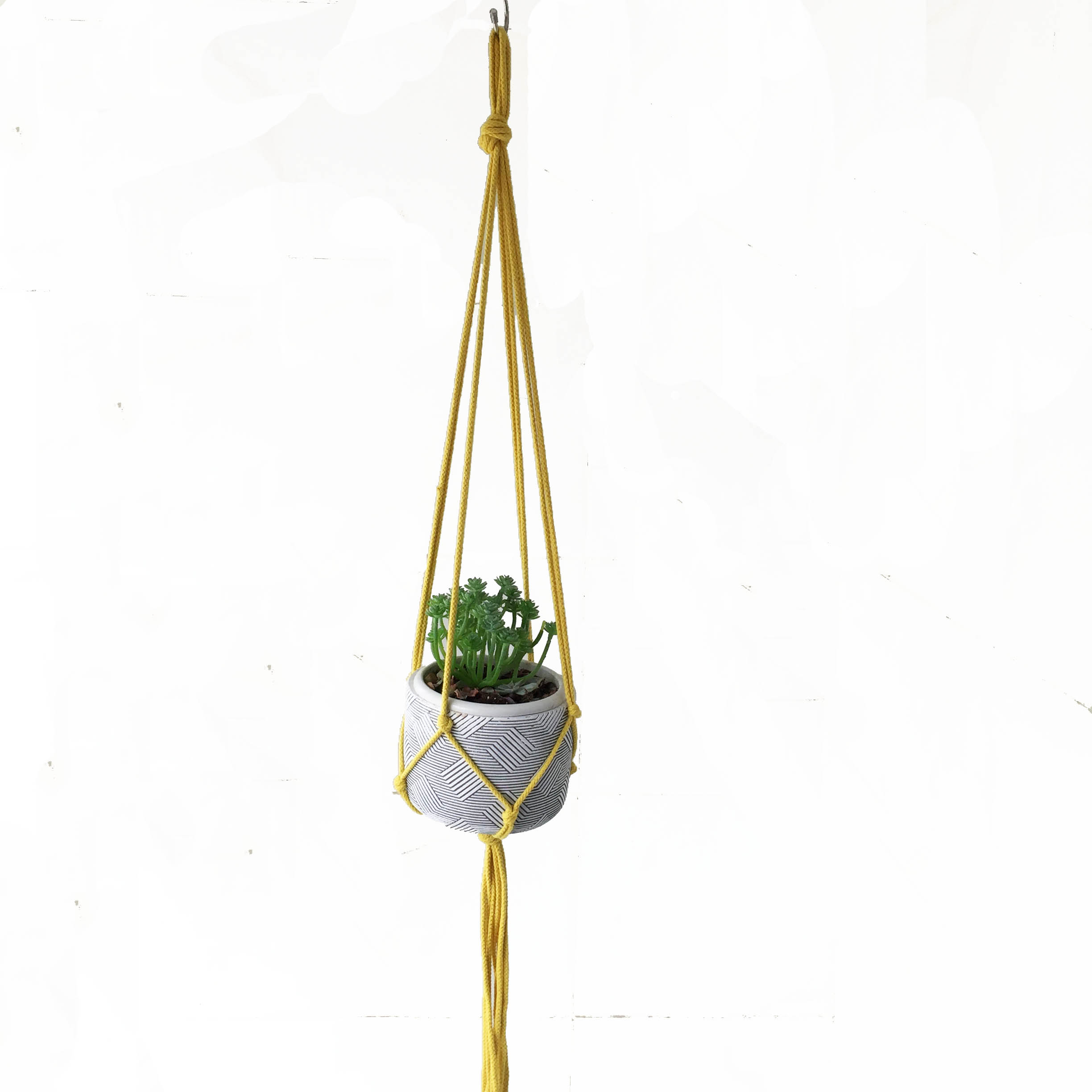 Simpel planteophæng simpelthen macrame planteophæng reb planteophæng blomsterophæng plantepottebakke