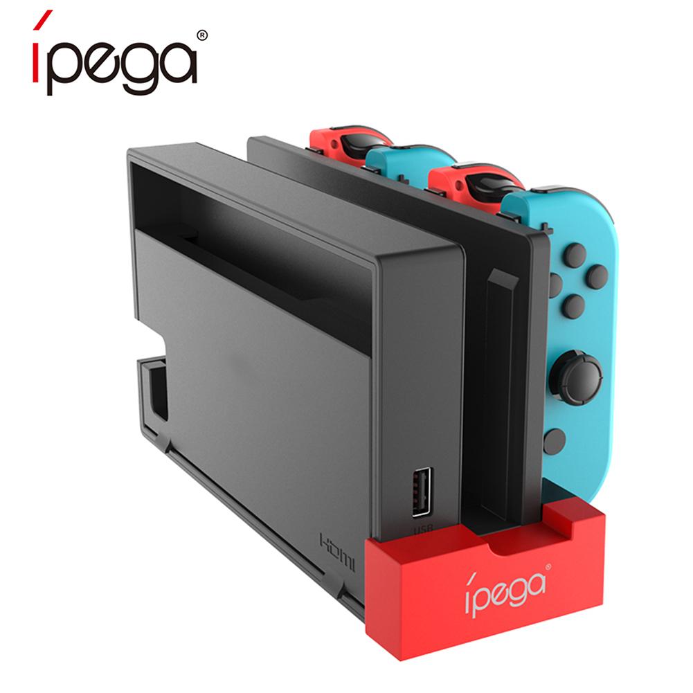 Ipega Charging Dock Station Nintend Schakelaar Joycon Oplader Voor Nintendo Switch Ns Vreugde-Con Controller Opslag Standhouder