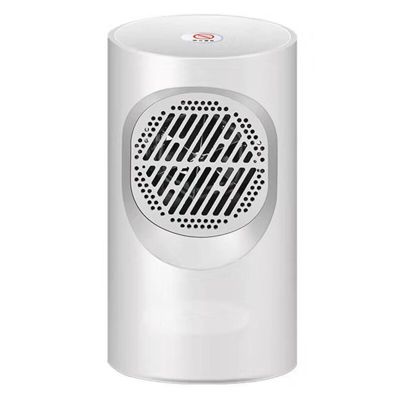 Mini Portable Fast Heater Heated Desk Electric Fan Home Winter Warmer for Students Office Worker JA55: White button switch