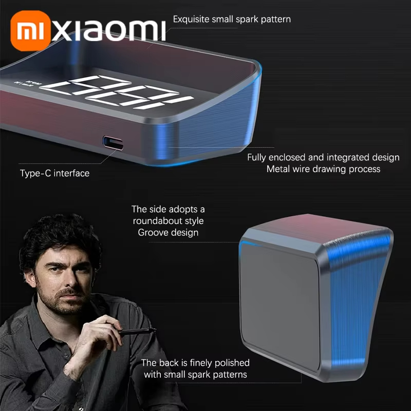 Xiaomi In-vehicle Speedometer HUD Head Up Display Digital Speed Mete GPS Compass Multifunctional Car Windshield Projector