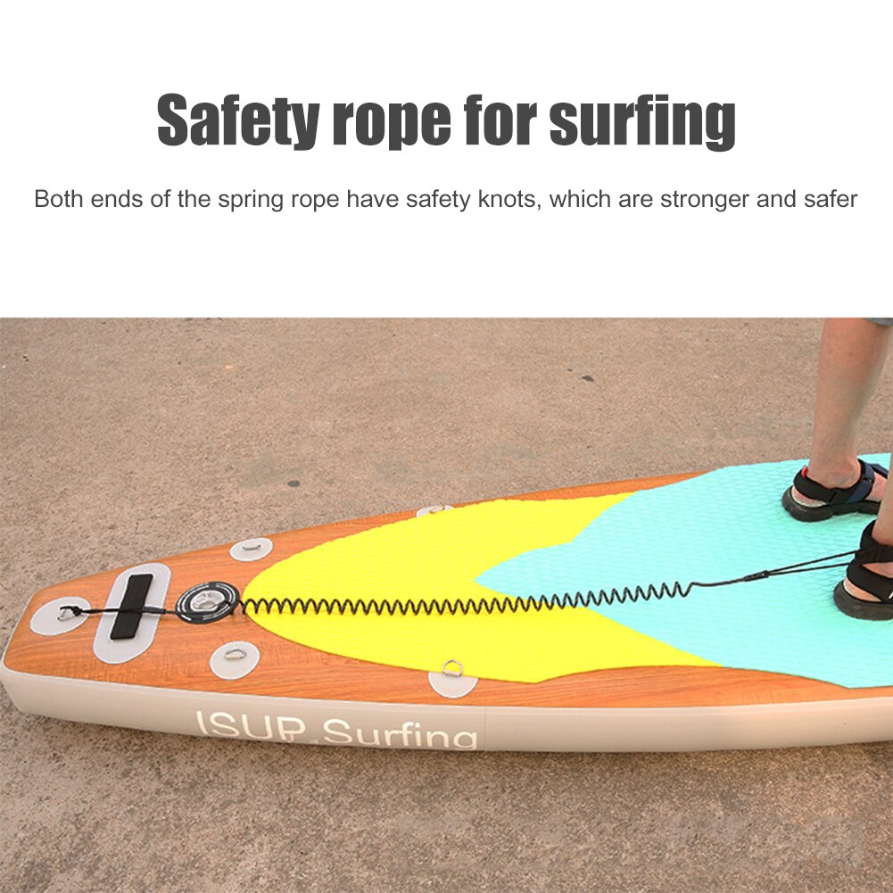 KEEP DIVING 55.5cm Ankle Leash Surfing Elastic Coiled Stand UP Paddle Board Leg Rope Surfboard Ankle Leash