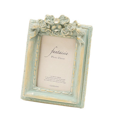 Resin European Court Series Retro Old Style Photo Frame Picture Frame: 4inch lightgreen