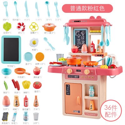 Med vandfunktion vandhane stor størrelse køkken plast foregiver legetøj børnekøkken madlavning legetøj børnelegetøj  d181: Skriv en (36 stk) ingen kasse
