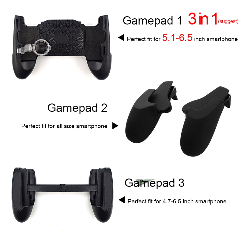 HEYNOW spiel controller Griff halter gamepad Für iphone L1/R1 Shooter Trigger Feuer Taste Ziel Schlüssel Schießen für PUBG messer Heraus