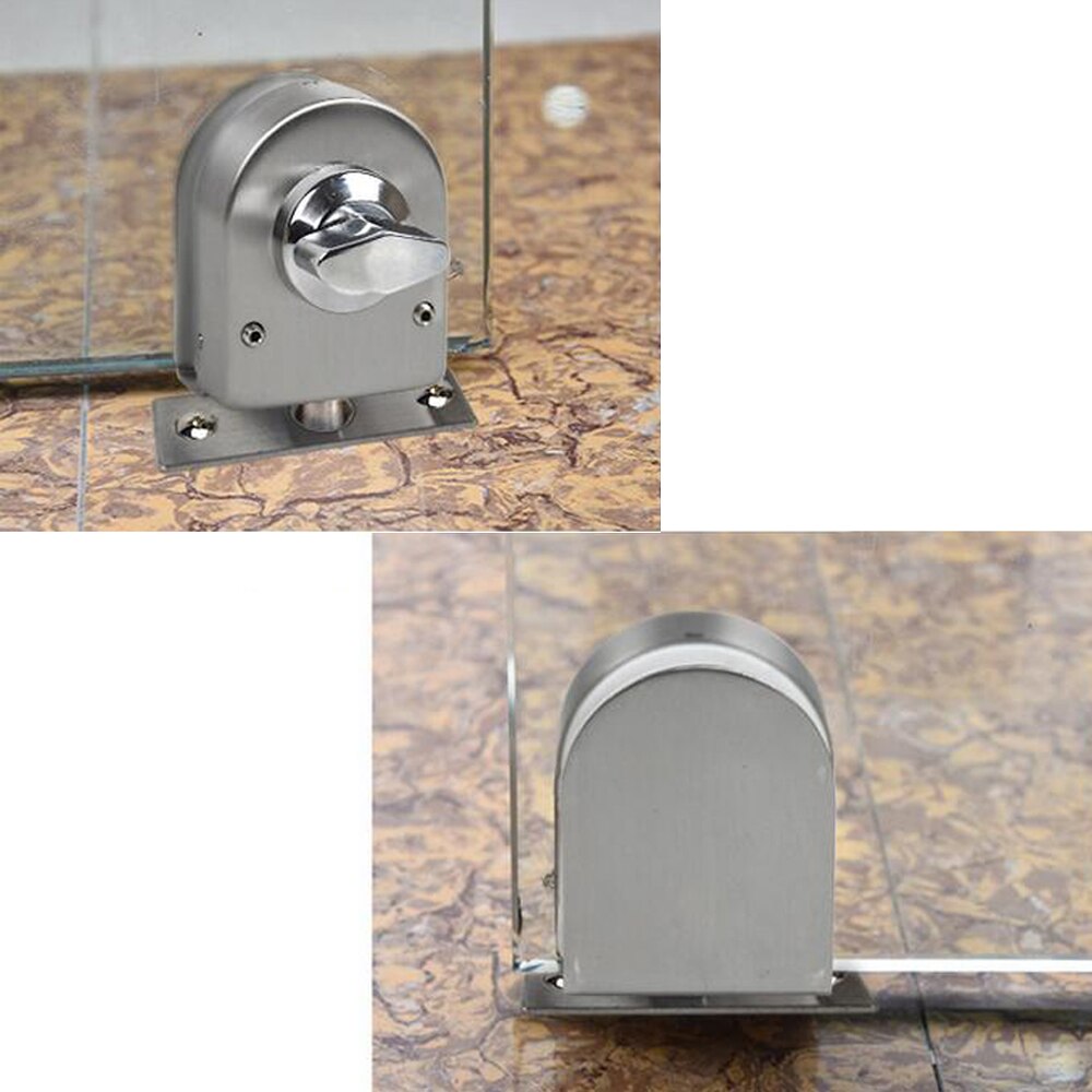 10 ~ 12mm rustfrit stål glas dørlås låse drejeknap åben / luk rustfrit stål glas låse hjem hotel