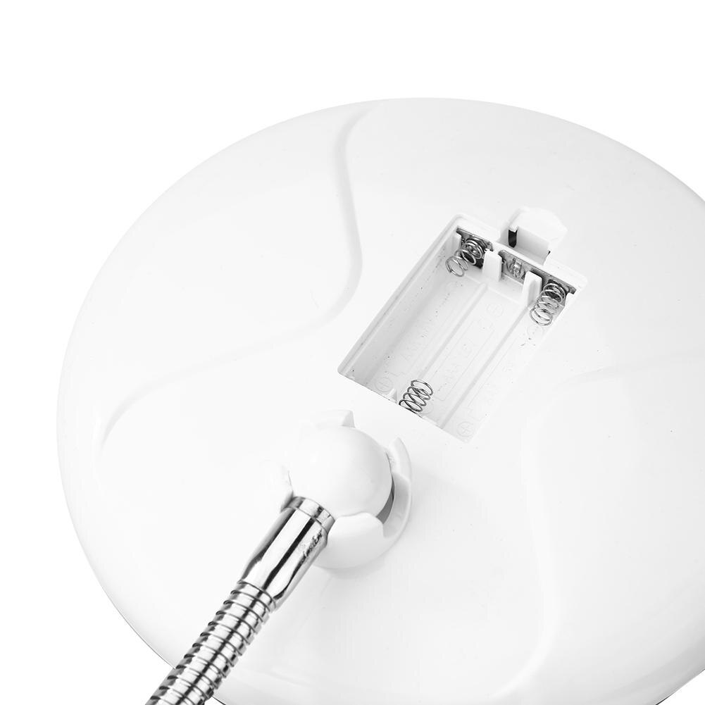 360 Degrees Folding Rotating Makeup Mirror 10X Magnifying Vanity Heavy Suction Cups Mirror with LED Natural Light