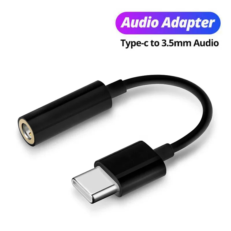 Usb c  to 3.5mm jack aux-adapter type -c 3 5 mm jack lydkabel telefontilbehør kabeladapter type c usb c adapter øretelefoner