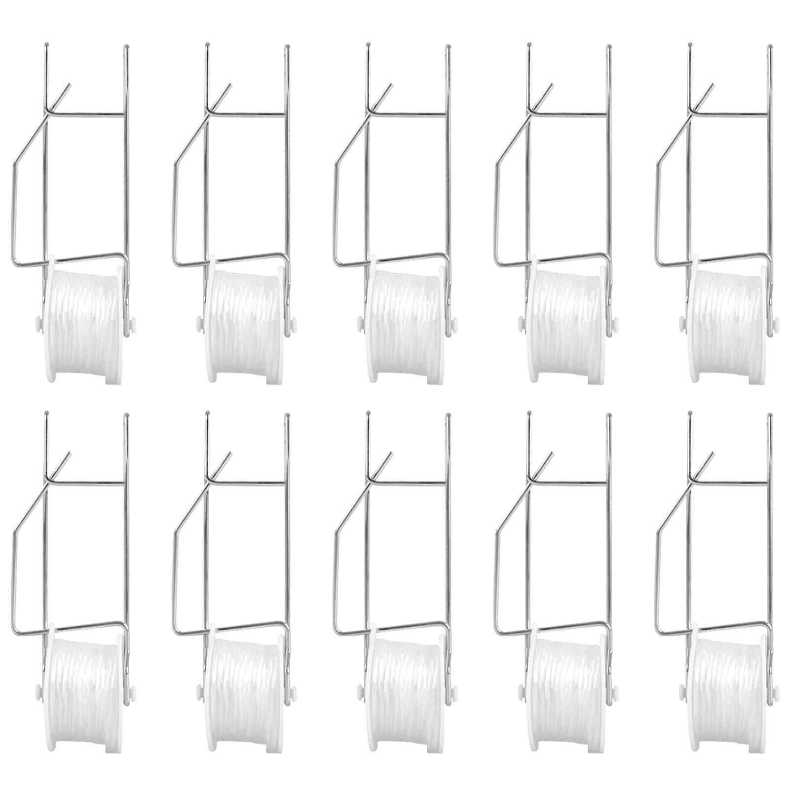 Pflanzen Rolle Haken robust Langlebig Gewächshaus Gemüse Stent Unterstützung Clips Hängen Garten Tomaten Haken Dekoration Neue: 10Stck