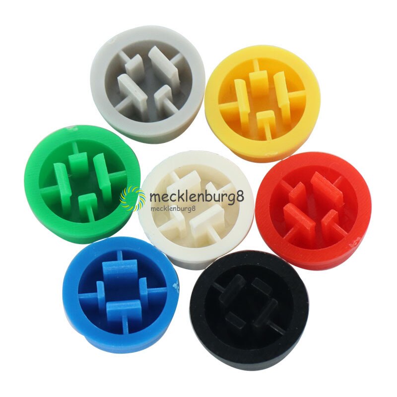 140Pcs Round Tactile Button Caps Kits 9.58*5.1mm for 12*12*7.3mm Micro Tact Switch For Arduino