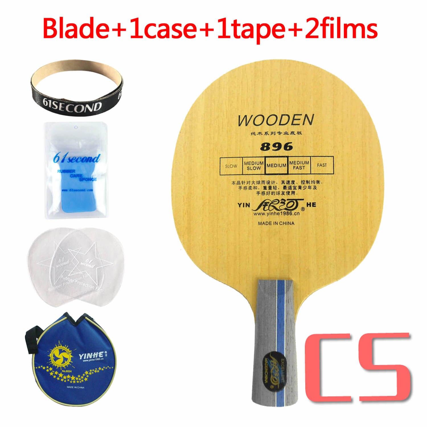 Yinhe Milky Way Galaxy 896 table tennis PingPong blade: CS with YLM case