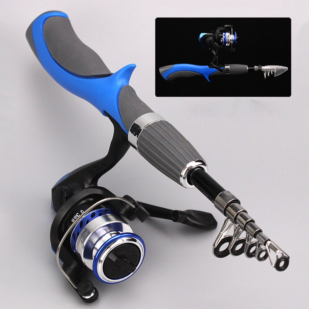 Hengel Portable Pocket Hengel Vis-vormige draagbare Hengel Set telescopische hengel met draaiende Kit Visserijhulpmiddelen (Color : 1.4m Hengel Portable Pocket Hengel Vis-vormige draagbare Hengel Set telescopische hengel met draaiende Kit Visserijhulpmiddelen (Color : 1.4m