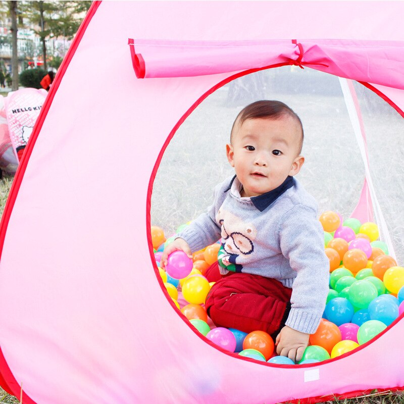 Baby Game Tent Marine Ball Fence Play House Kids Game Mosquito Nets Ball Pits Tunnel Tent For Children Portable Indoor Outdoor