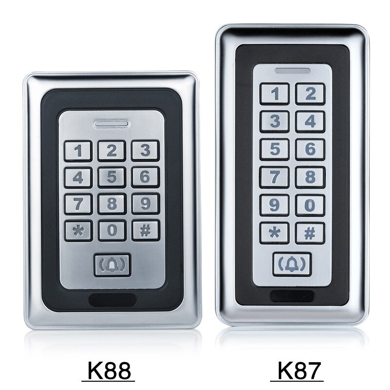 K81 ~ k88 ip 65 waterdichte metalen toegangscontrolesysteem rfid 125 khz kaart met 8000 gebruikerskaart voor beveiligingssysteem met deurslot