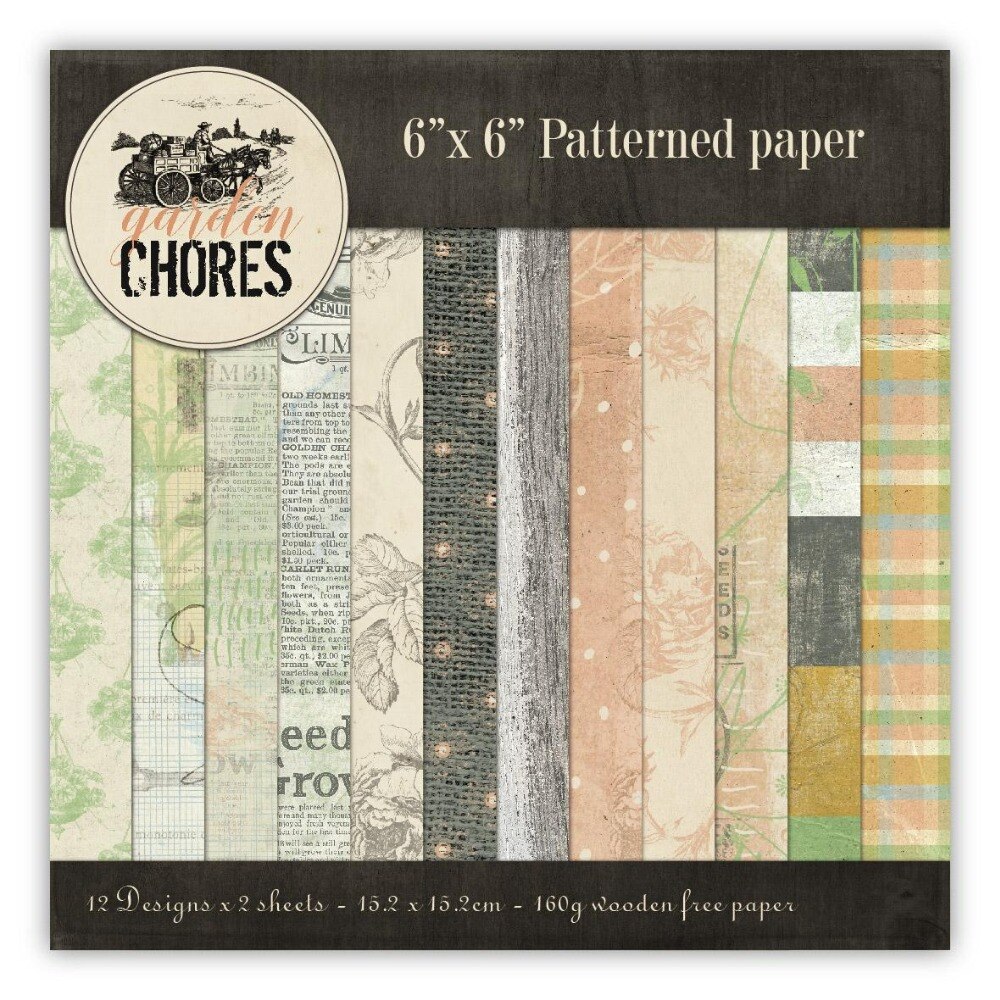 DIY Tuin klusjes stijl Scrapbooking papier pack van 24 sheets handgemaakte ambachtelijke papier ambachtelijke Achtergrond pad S218