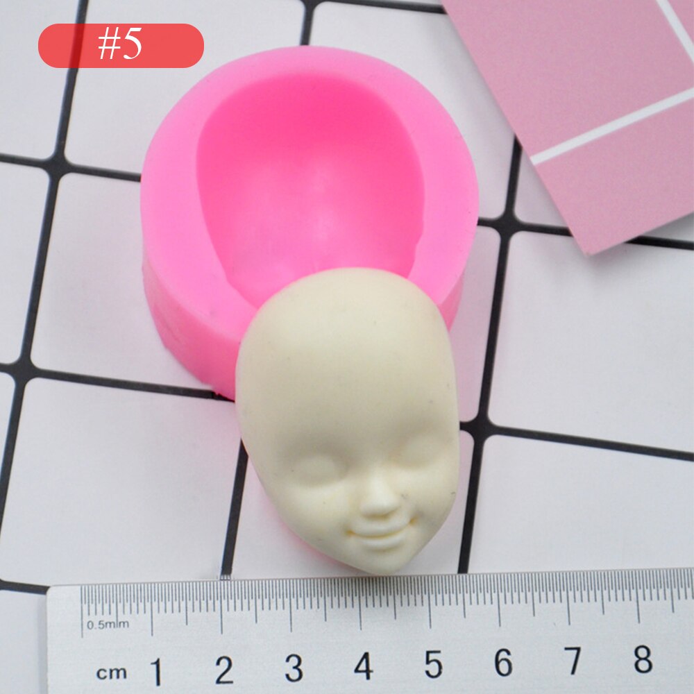 3d flickor prinsessan ansikte dam huvud tårta form docka huvud tårta choklad diy dekor silikon söt dockansikte stampo per fondente: 5