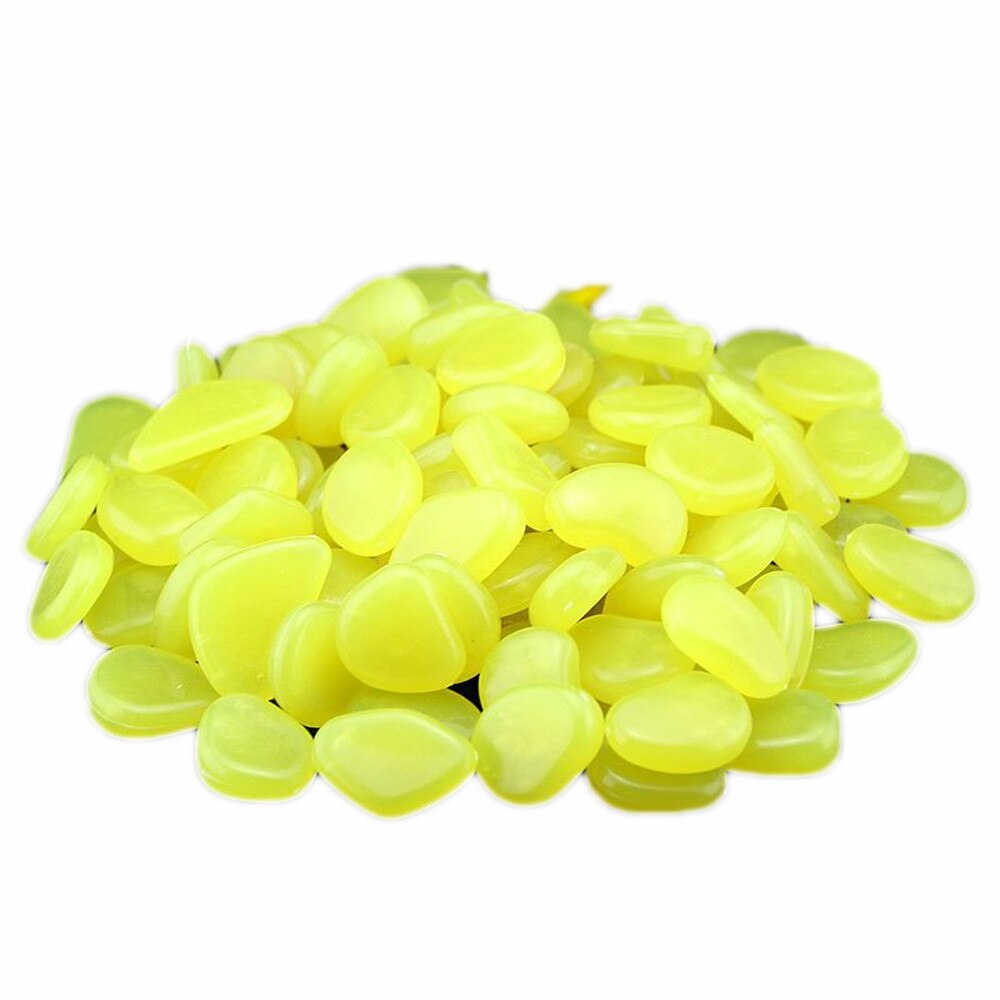 50pcs Glow In The Dark Garden Pebbles Glow Stones Rocks For Walkways Garden Path Patio Lawn Garden Yard Decor Luminous Stones: B