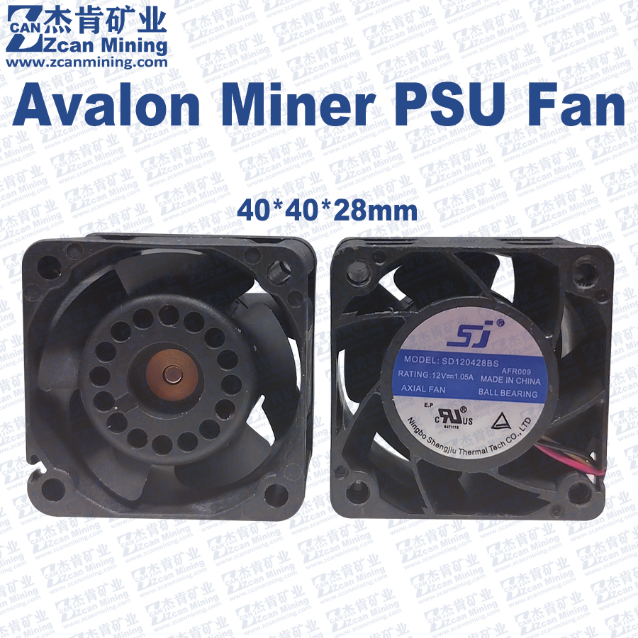 Ventilador de refrigeración Avalon Miner PSU 40x40x28mm 4 pines 12V 4028 ventilador para fuente de alimentación Avalon