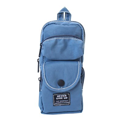 Schooltas Vorm Etui Schoolbenodigdheden Briefpapier Meisje Jongen Creatieve Pennenbakje Pencilcase Rugzak Potlood Tas: Blauw