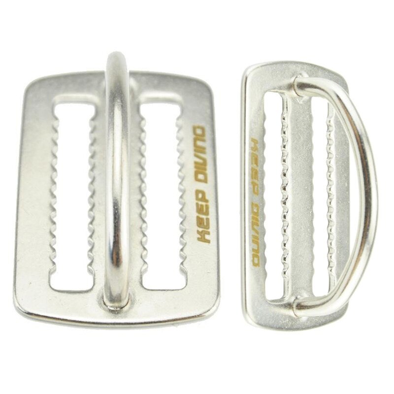 Cintura per pesi da immersione in acciaio inossidabile scivolo custode anello a D cinghia imbracatura fermo per cintura tappo accessori per apicoltura nuovo