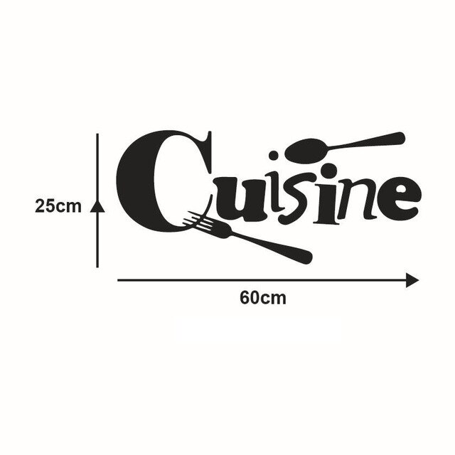 Tre rater engelsk citat køkken wallstickers vinyl wallstickers boligindretning kunst dekorative stickers pvc spisestue til bar: Qc19-10
