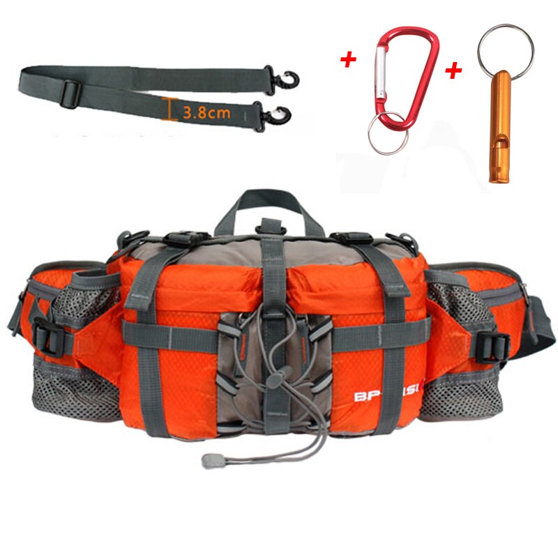 Mochila para senderismo al aire libre , mochila para ciclismo, 11 colores, bolsa para montañismo, multifunción, 6 botellas de agua, 800D: Orange