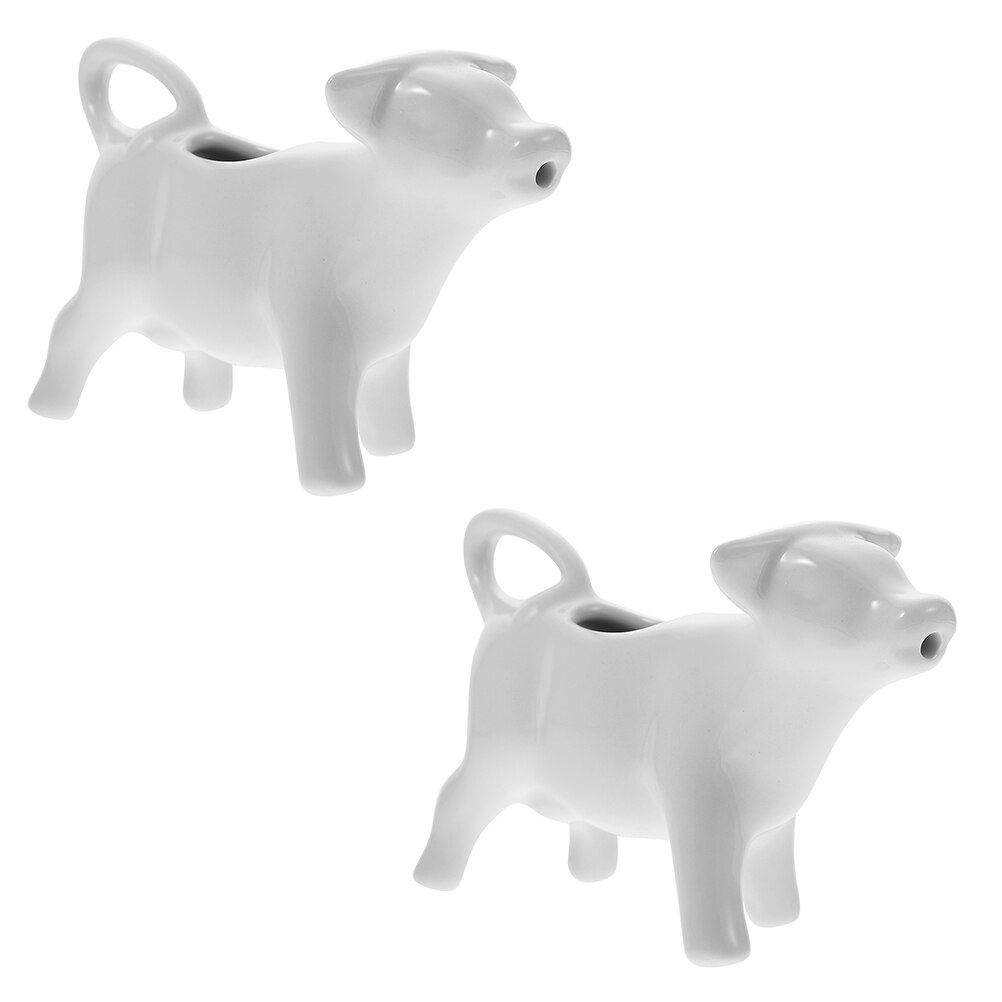 2pcs Pitchers Decorative Jug Restaurant Pitcher Ceramic Pitcher for Restaurant Hotel Home