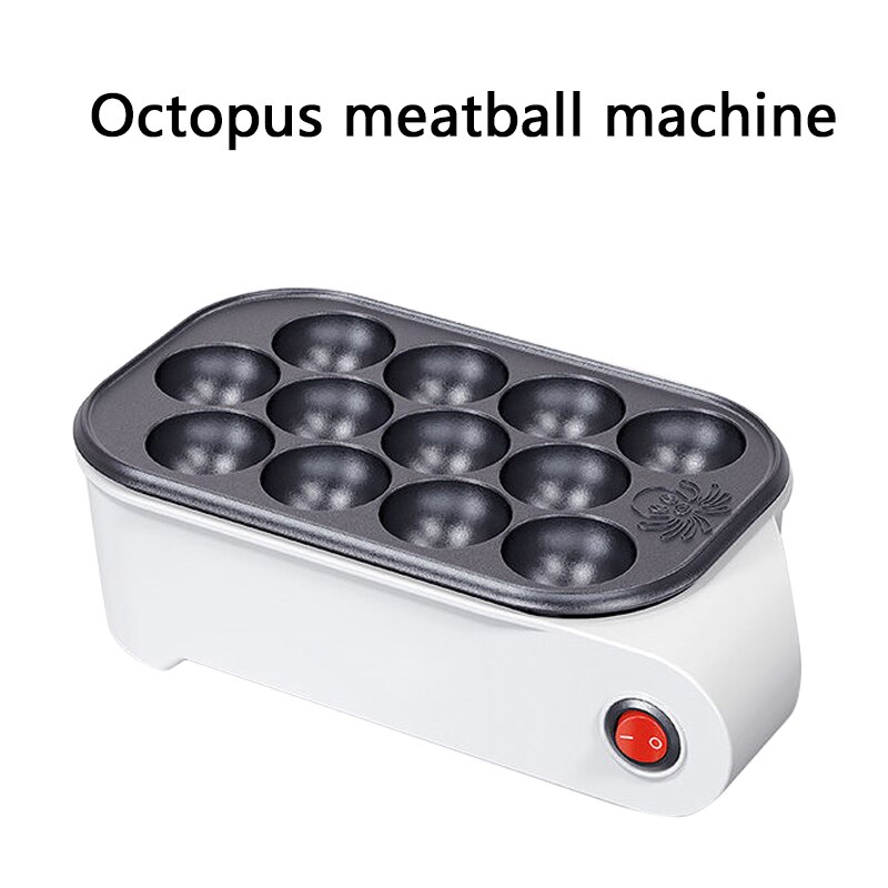 Cukyi Mini Octopus Gehaktbal Maker Elektrische Takoyaki Machine Snapper Cake Bakken Pan Hotdog Ei Omelet Vis-Vorm Cake Oven: Octopus Meatball