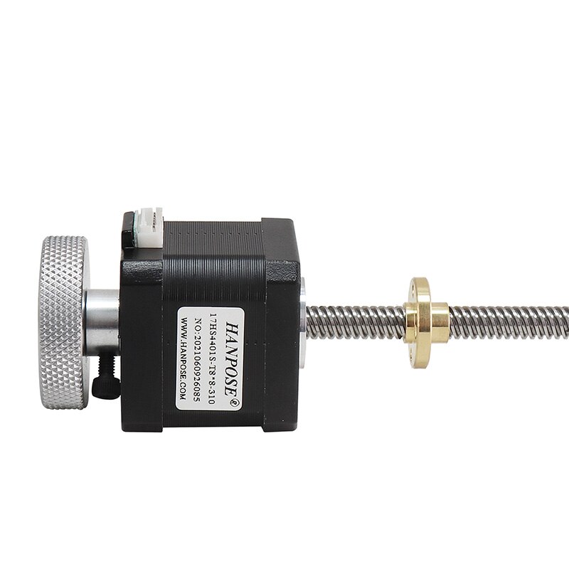 Nema17 Handwheel screw motor 40mm 1.7A 42 motor 17HS4401S-T8*4 310mm Screw Rod Linear Z-Motor with Trapezoidal Lead Srew for 3D