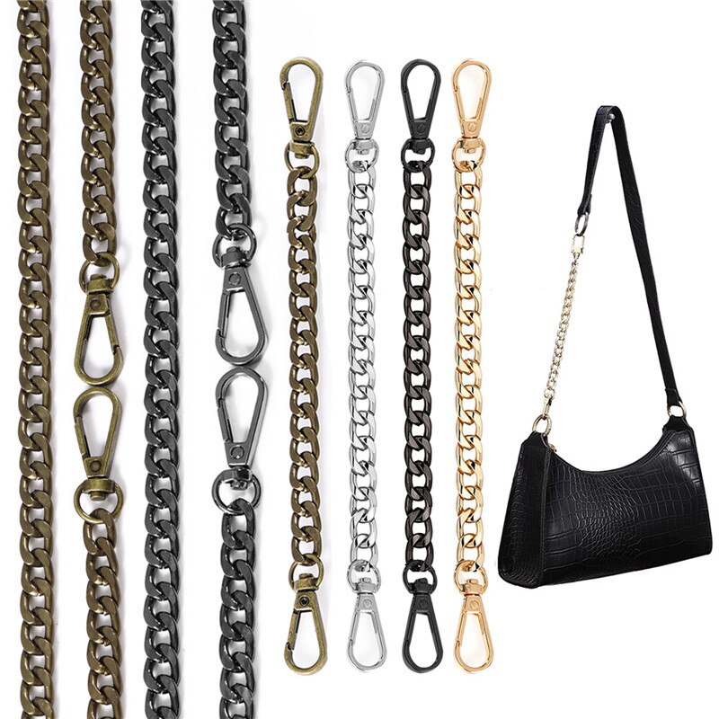 Metal Chain Strap for Bags DIY Handles Crossbody Accessories Detachable Replacement Purse Chain Strap 9.5mm wide 40cm/120cm Long