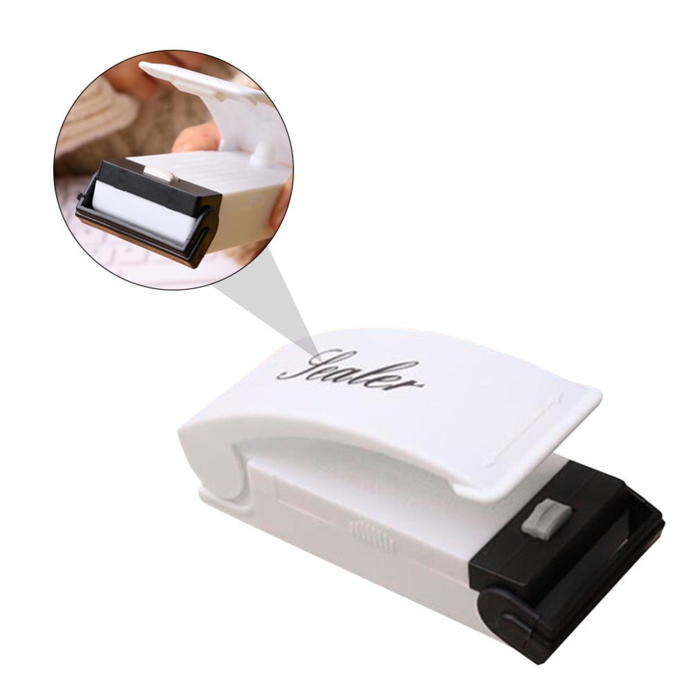 1 Pc Chic Convenient Potable Sealing Tool Small Sealer Machine Food Preservation Capper for Home Indoor Food Snack