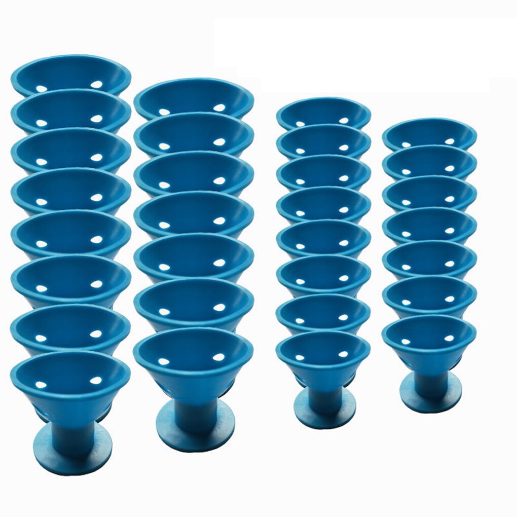30 stk/parti blødt gummi magisk hårpleje ruller silikone hårkrøller twist hår ingen varme ingen klip hår curling styling gør-det-selv værktøjer: Blå