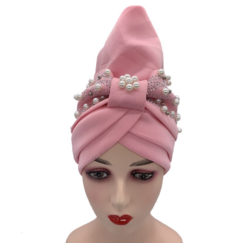 Turbante Hijab para mujer, gorro de estilo africano, pañuelo musulmán, para la cabeza, para , novedad de: 3