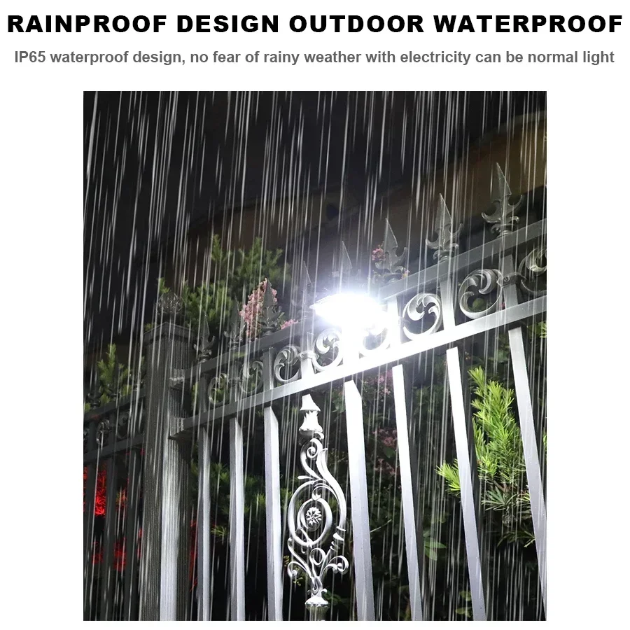 Solar Clamp Lamp LED Solar Garden Light Outdoor Clip-on Motion Sensing Light Induction Camping Light for Outdoor Courtyard Fence