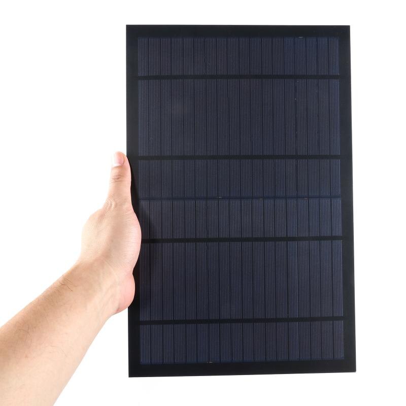 Panneau solaire 6V 9V 18V, Mini système solaire filaire, bricolage pour batterie, chargeur de téléphone portable, cellules solaires 2W 3W 4.5W 6W 10W
